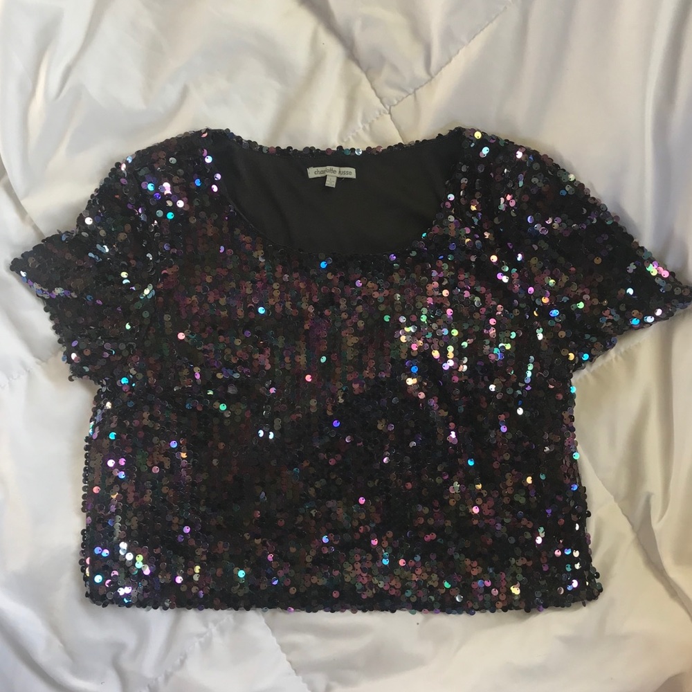 Multi-color Shimmery Top by Charlotte Russe